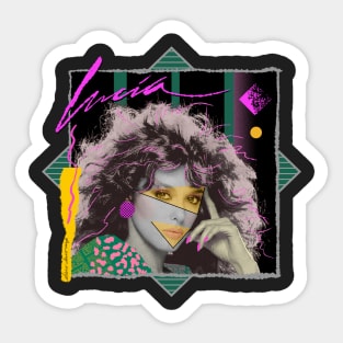 LUCÍA MÉNDEZ 80S RETRO STYLE Sticker